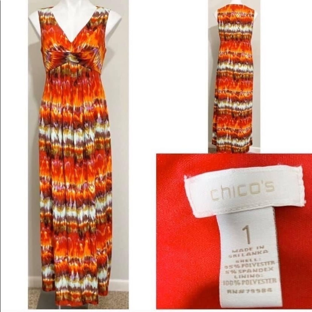 Chico’s Colorful Maxi - Size 12